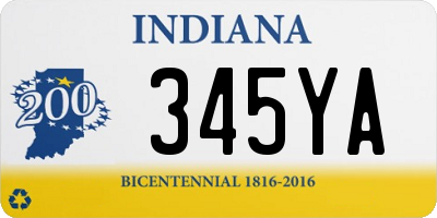 IN license plate 345YA