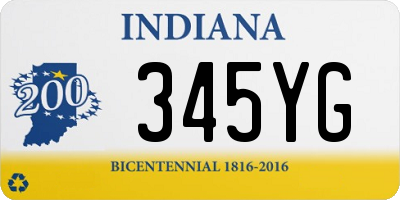 IN license plate 345YG