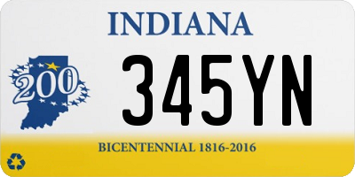 IN license plate 345YN