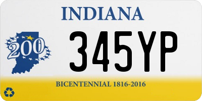 IN license plate 345YP