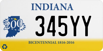 IN license plate 345YY