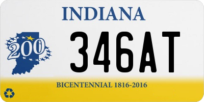 IN license plate 346AT