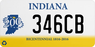 IN license plate 346CB