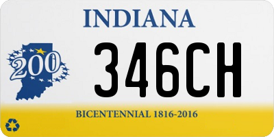 IN license plate 346CH