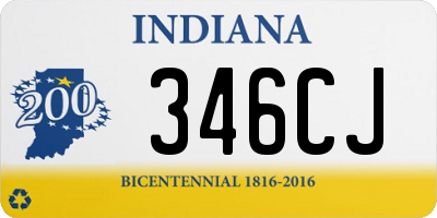 IN license plate 346CJ