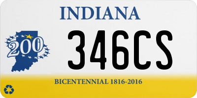 IN license plate 346CS