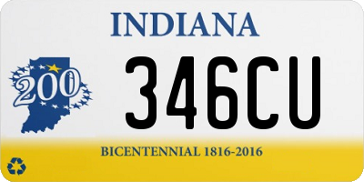 IN license plate 346CU