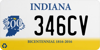 IN license plate 346CV