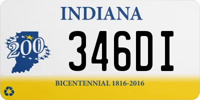 IN license plate 346DI