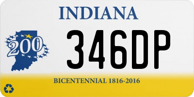 IN license plate 346DP