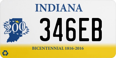 IN license plate 346EB