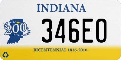 IN license plate 346EO