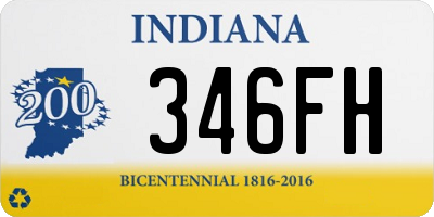 IN license plate 346FH