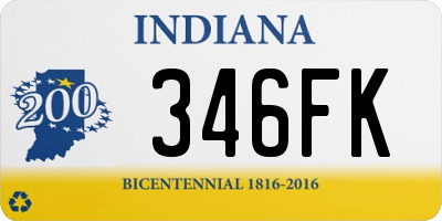 IN license plate 346FK