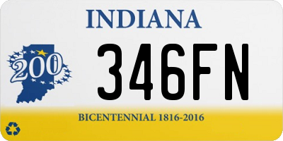 IN license plate 346FN