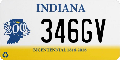 IN license plate 346GV