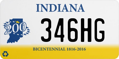 IN license plate 346HG