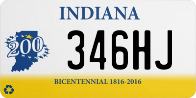 IN license plate 346HJ