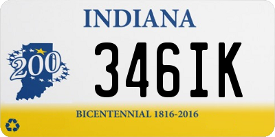 IN license plate 346IK