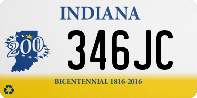 IN license plate 346JC