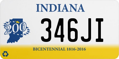 IN license plate 346JI