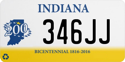 IN license plate 346JJ