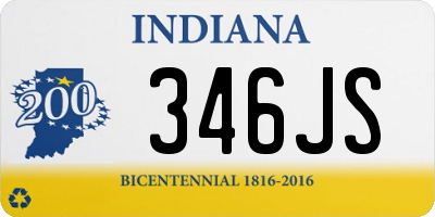 IN license plate 346JS