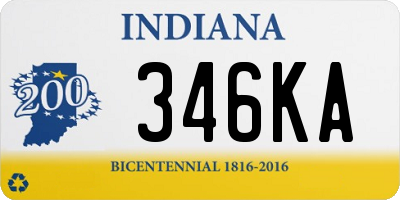 IN license plate 346KA