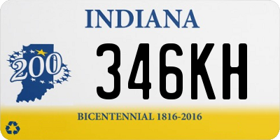 IN license plate 346KH