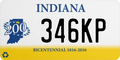 IN license plate 346KP