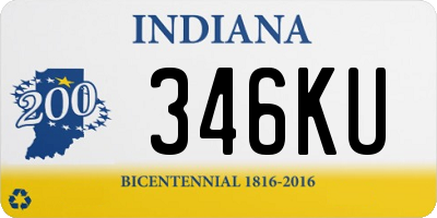 IN license plate 346KU