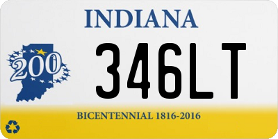 IN license plate 346LT