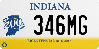 IN license plate 346MG