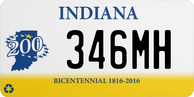 IN license plate 346MH