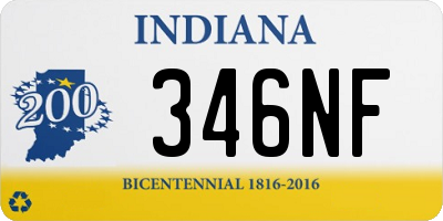 IN license plate 346NF