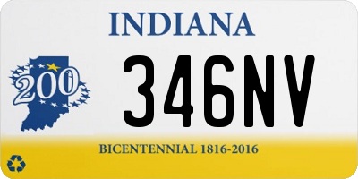 IN license plate 346NV