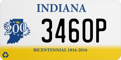 IN license plate 346OP