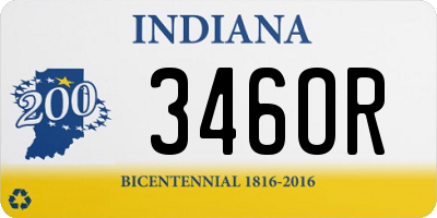 IN license plate 346OR