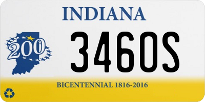 IN license plate 346OS