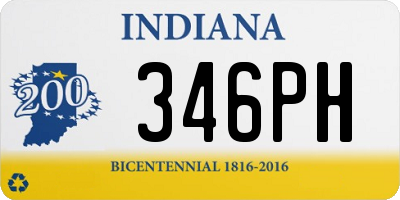 IN license plate 346PH