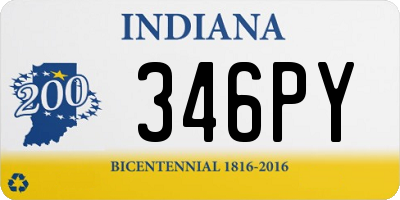 IN license plate 346PY