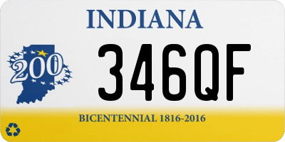 IN license plate 346QF