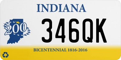 IN license plate 346QK