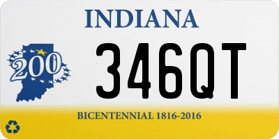 IN license plate 346QT