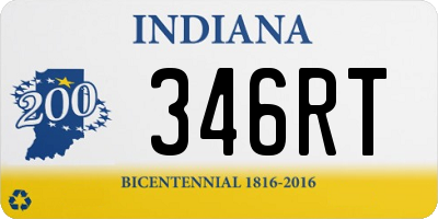 IN license plate 346RT