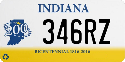 IN license plate 346RZ