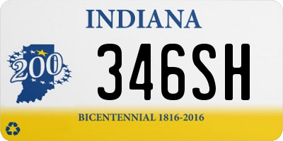 IN license plate 346SH