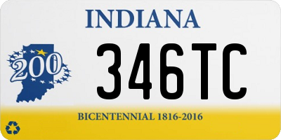 IN license plate 346TC