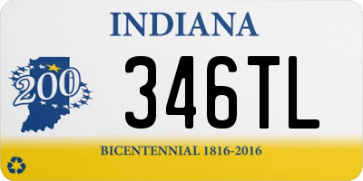 IN license plate 346TL