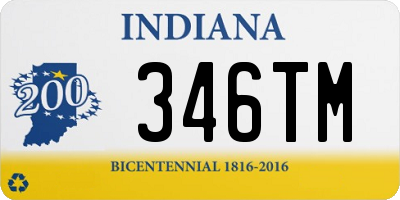 IN license plate 346TM